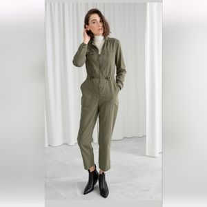 & Other Stories Khaki Jumpsuit